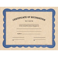 Certificate of Recognition - Parchtone 8-1/2" x 11"